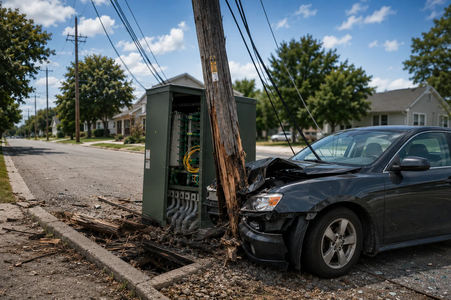 Infrastructure impact assessment and restoration activity