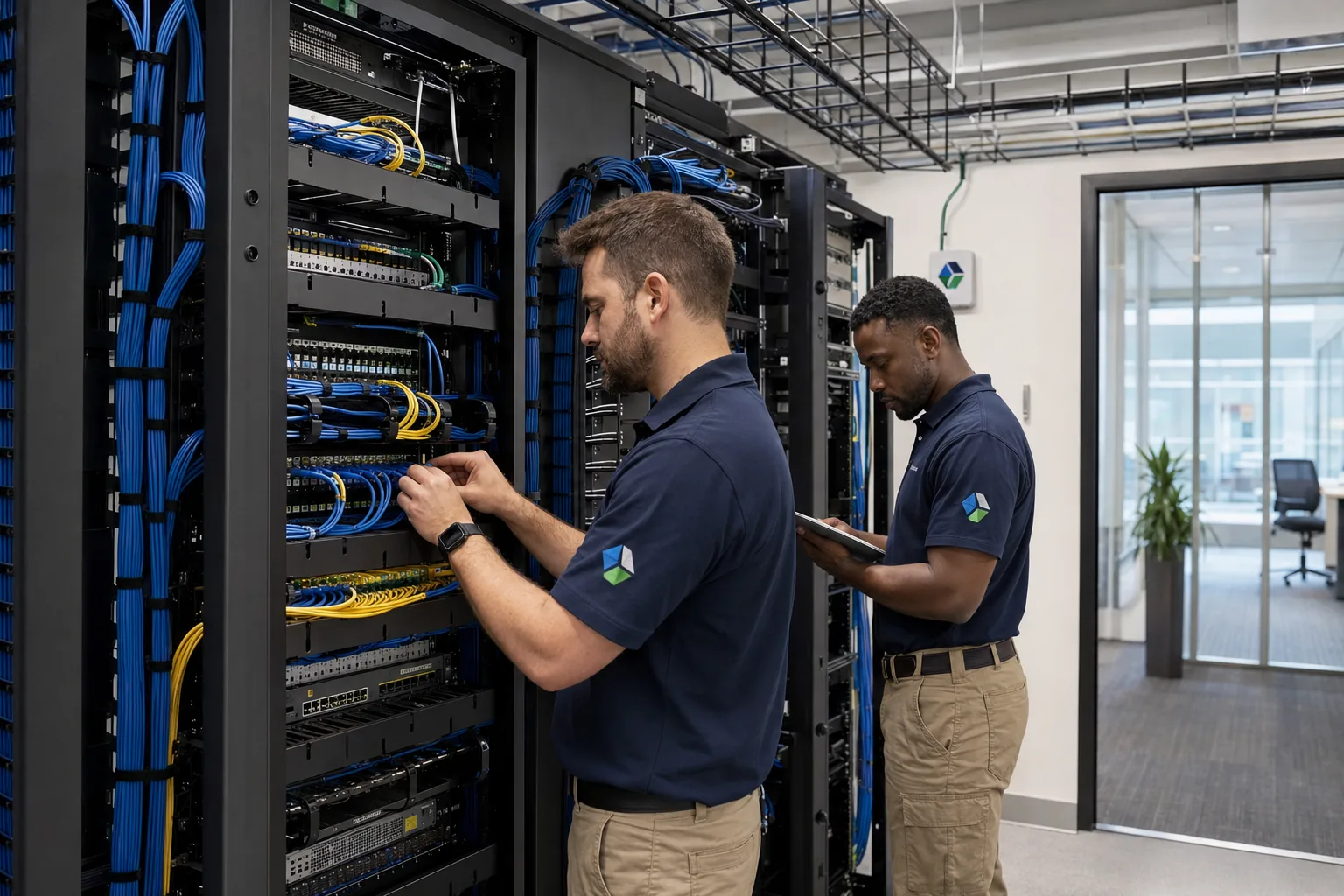Fiber optic network infrastructure supporting enterprise connectivity